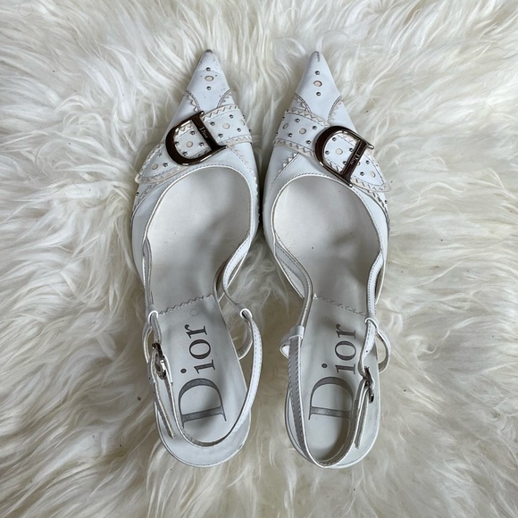 SOLD Vintage Dior Kitten Heels - Picture 4 of 4